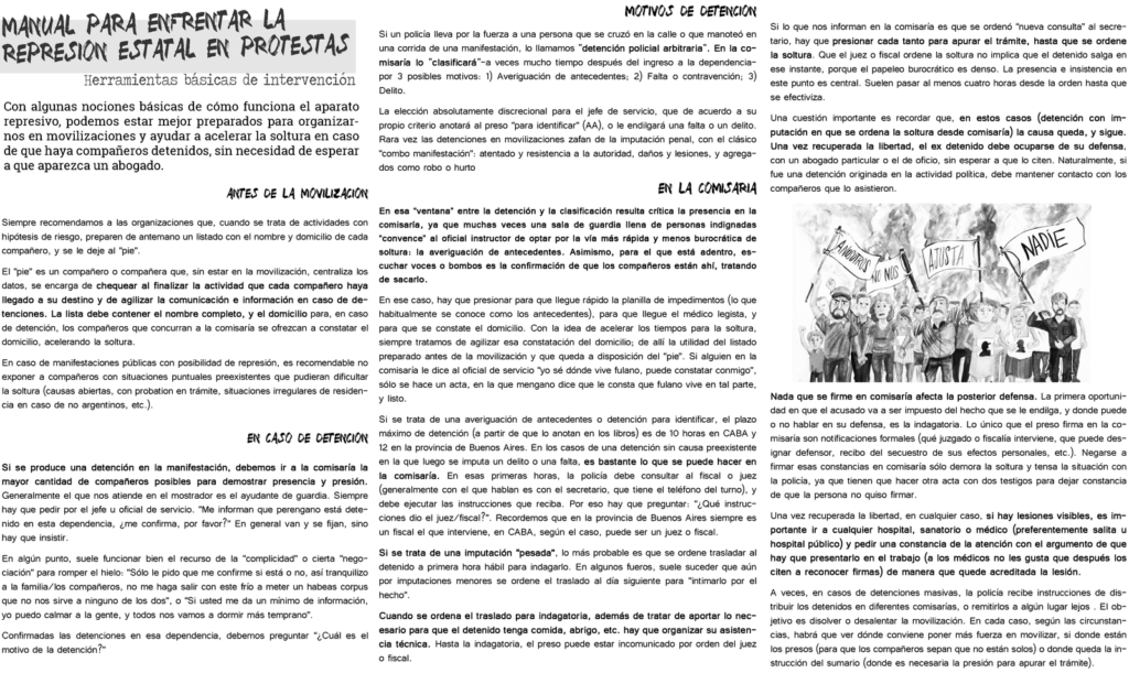 Manual para Manifestaciones | CORREPI