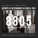 Segundo reporte de detenciones en todo el país por DNU 297/2020