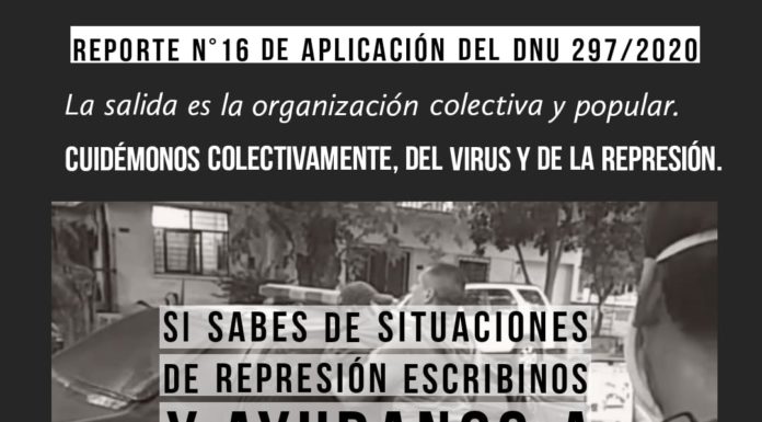 Reporte nº 16 de aplicación del DNU 297/2020