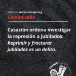Reprimir y fracturar jubilados es un delito